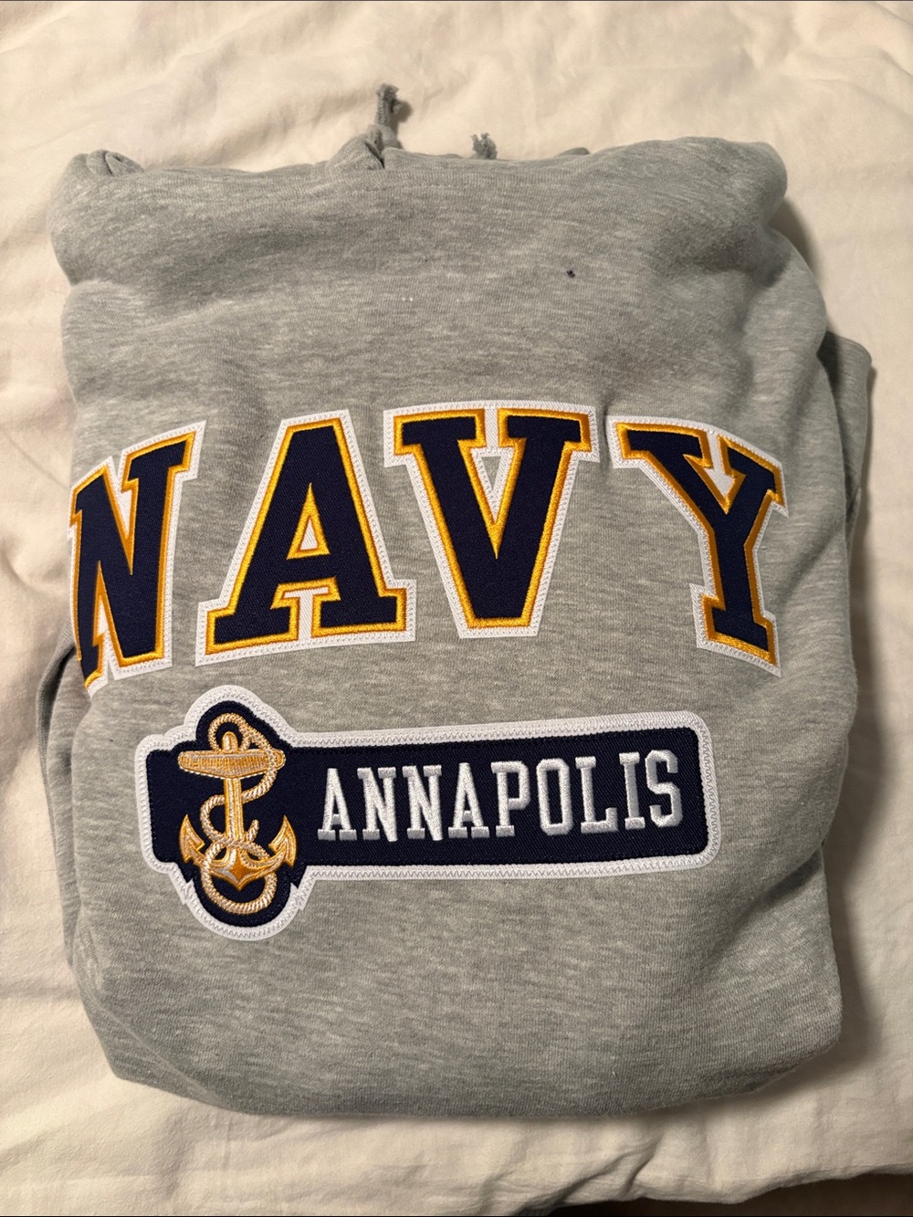 NAVY Annapolis Grey Pullover Sweatshirt